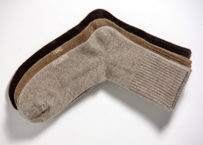 these socks are fluffy and naturally insulated wool helps keep your feet warm, but remains breathable. 