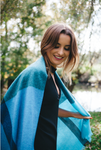 Cashmere shawl blue - Homadic 