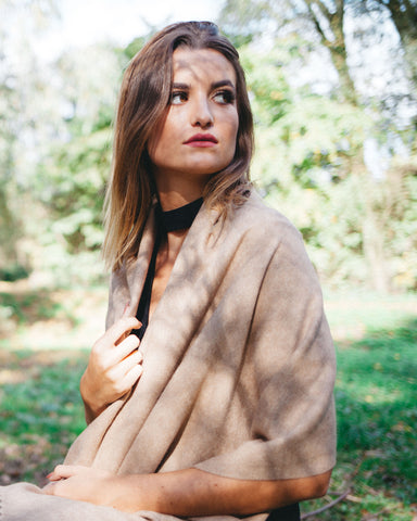 Camel wool shawl - Homadic 